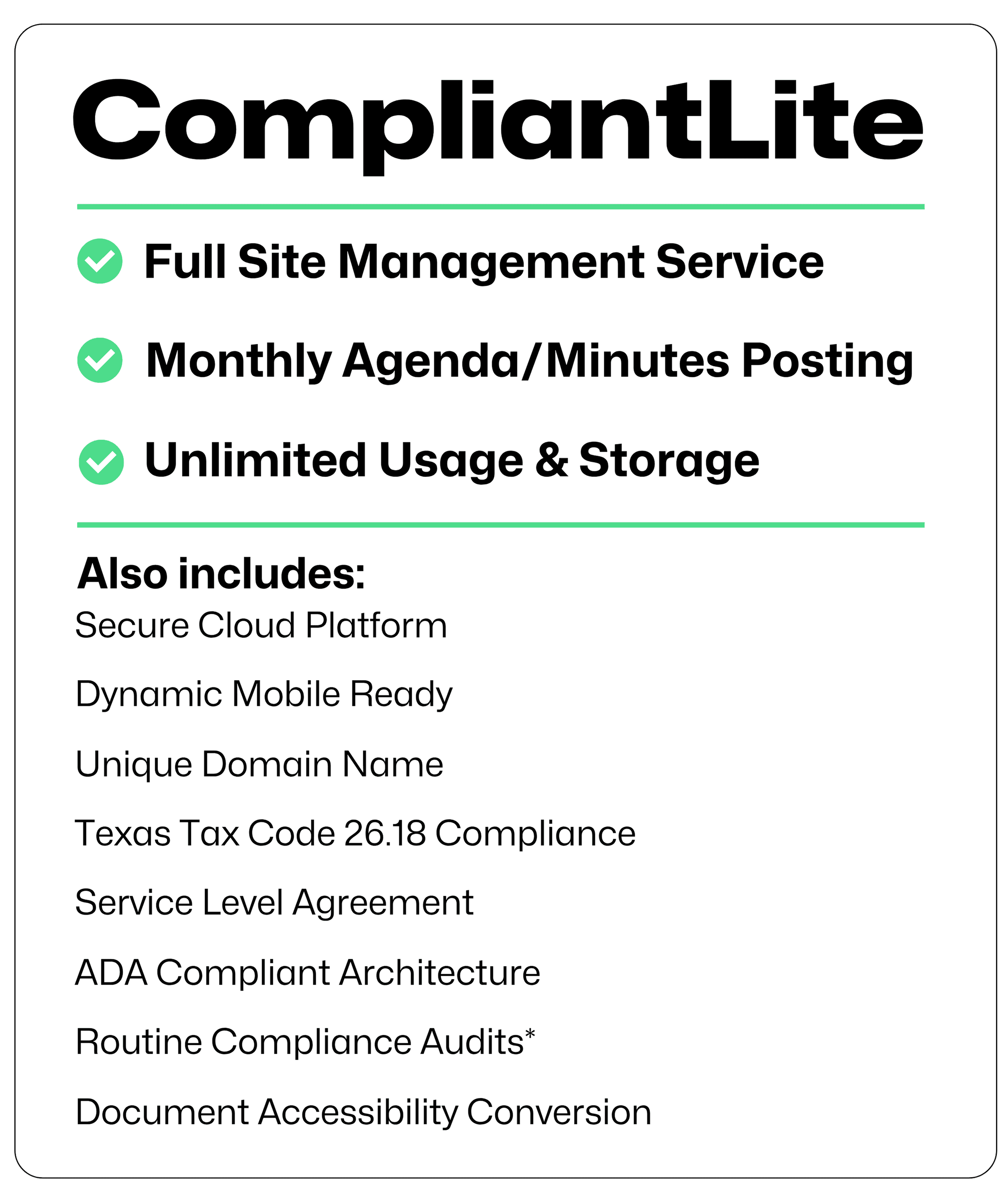 compliantlite features