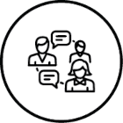 graphic for on site technical expertise and moderation