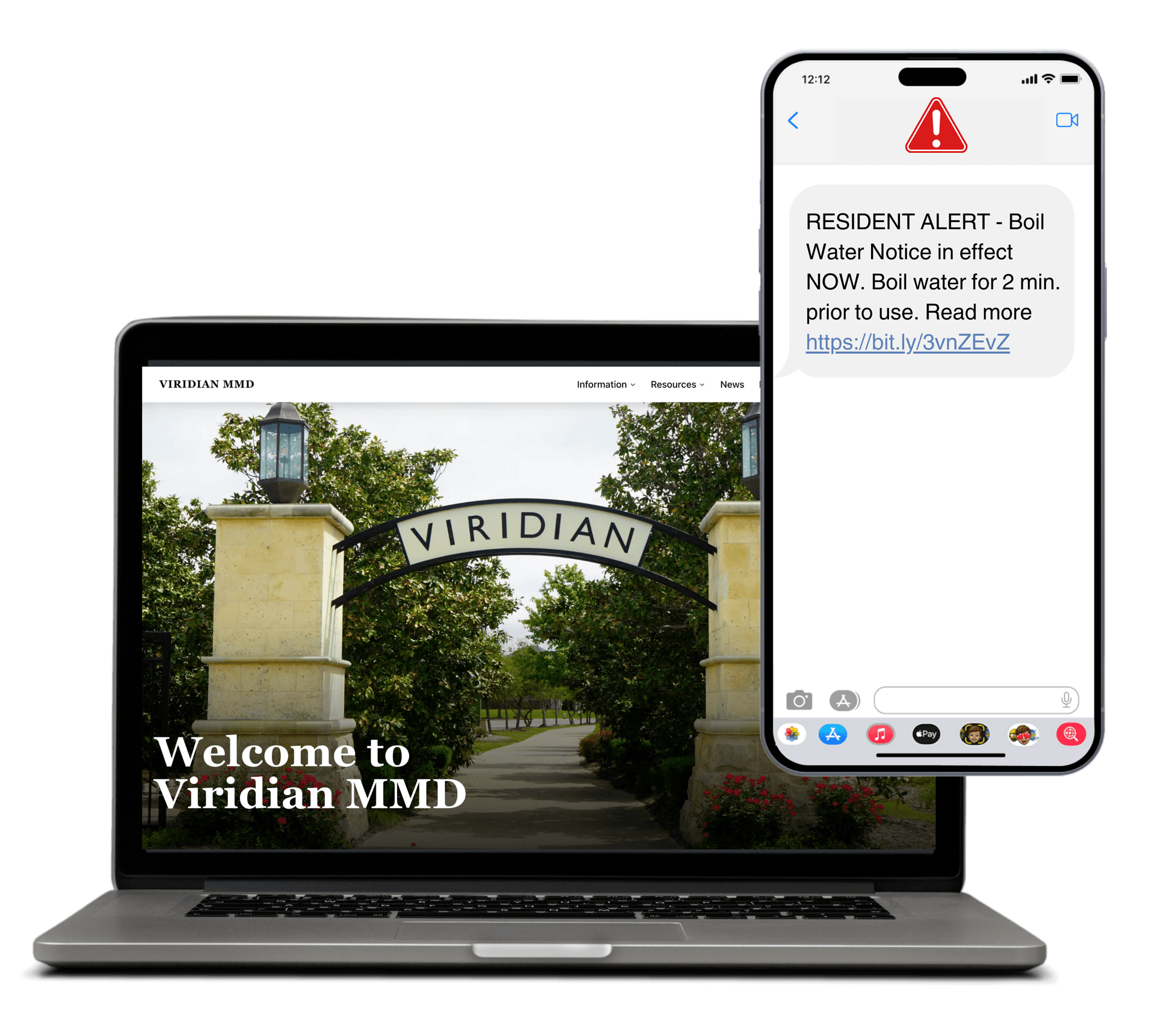 Picture of laptop and phone using Triton's products.
